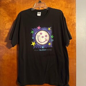 Eat n Park Smiley Cookie Burton Morris POP Art tshirt